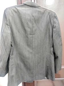Striped Blazer &amp; Pant, Classic Style Branded Suit