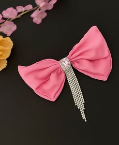 Pink Bow Hair Clip