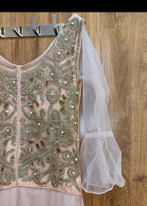 Elegant Pink Embellished Gown