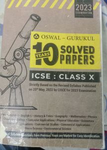 Oswal ICSE Class X Solved Papers