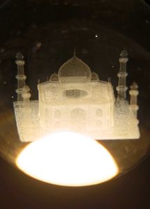 3D Taj Mahal Crystal Night Lamp