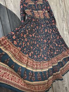 Floral Print Anarkali Kurta