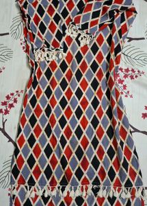 Elegant Diamand Print Kurta