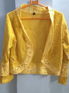 Yellow Lace Shrug