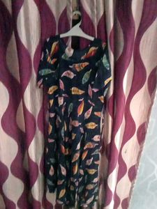 Leaf Print Dress