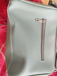 Light Green Quilted Chain Bag