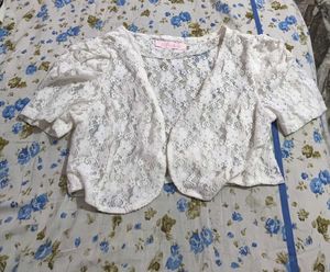 White Lace Bolero Shrug