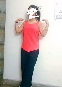 Peach Colour Tank Top 😃