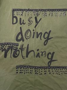 Olive Green Graphic Tee