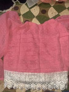 Pink Polka Dot Blouse