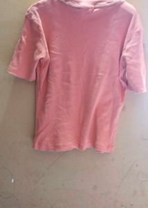 Peach Top and Black Pants