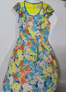 Dubai Imported Edela Floral Sheer Dress