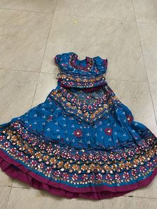 Ethnic Skirt with Mirror Work