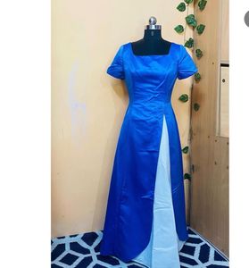Elegant Blue Maxi Dress
