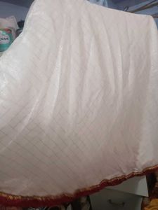 Elegant White &amp; Gold Rajasthani Lahenga