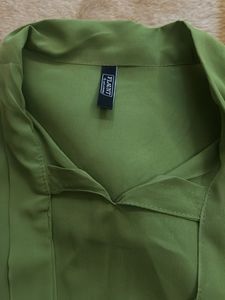 Green Brand New Office/college Wear Casual Top