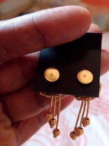 Gold Tone Dangle Earrings