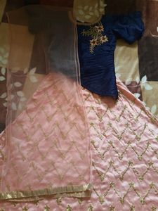 Beautiful Lahenga Choli Set For Little Girl