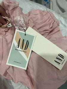 AND Pink Ruffle Top - New with Tags