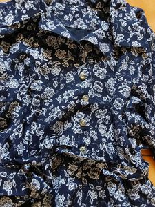 Floral Midi Shirt Dress