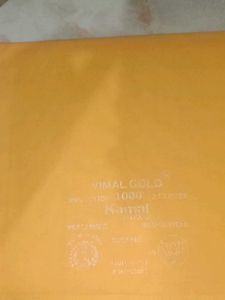 5 Pcs Vimal Gold Cotton Fabric - Blouse Unstitched