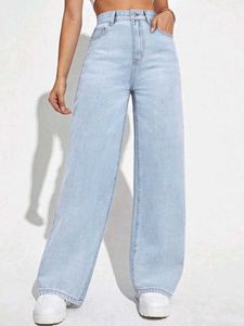 Light Wash Wide Leg Jeans