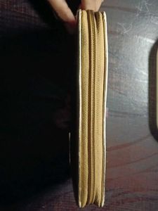 Vintage Gold Leather Wallet