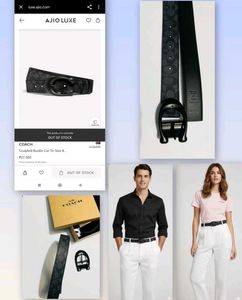 Coach Sculpted Unisex Belt