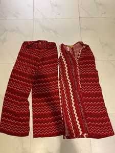 Global Desi Red Kurta Set Of 2