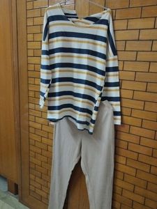 Combo Of Imported Fabric Top N Jagging