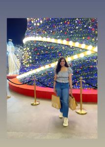 short checked black top from h&m