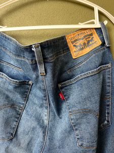 Levis Distressed Blue Denim Jeans