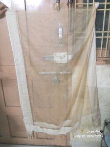 Heavy Pearl Work Dupatta Net Tissue Material