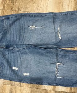 Street9 Ripped Wide Leg Jeans