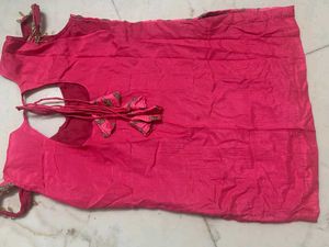 Pink Embroidered sharara suit