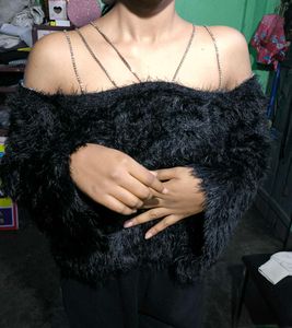 Stylish Black Off-Shoulder Top Combo