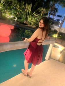 Burgundy Party Dress