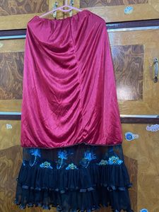 Floral Embroidered Skirt