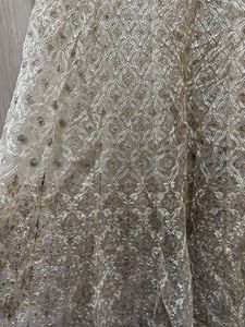Elegant Beige Embroidered Anarkali