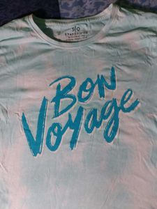 Printed Light Blue Tshirt