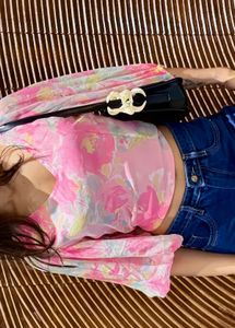 Floral Print Puff Sleeve Top