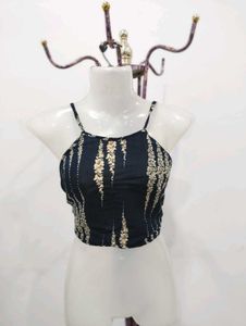 Back Tie Knot Crop Top