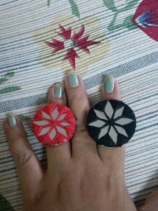 Red And Black Ring Combo 💍💍