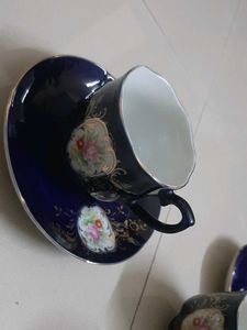 Tea Set Purple N Golden