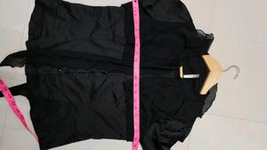 Black Korean Shirt For Ladies