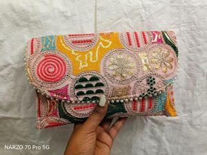 Embroidered Clutch