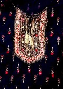Embroidered Floral Print Kurti🌹