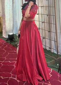 Red Lehenga Choli Set