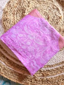 Pink &amp; Peach Printed Saree