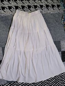 White Long Skirt